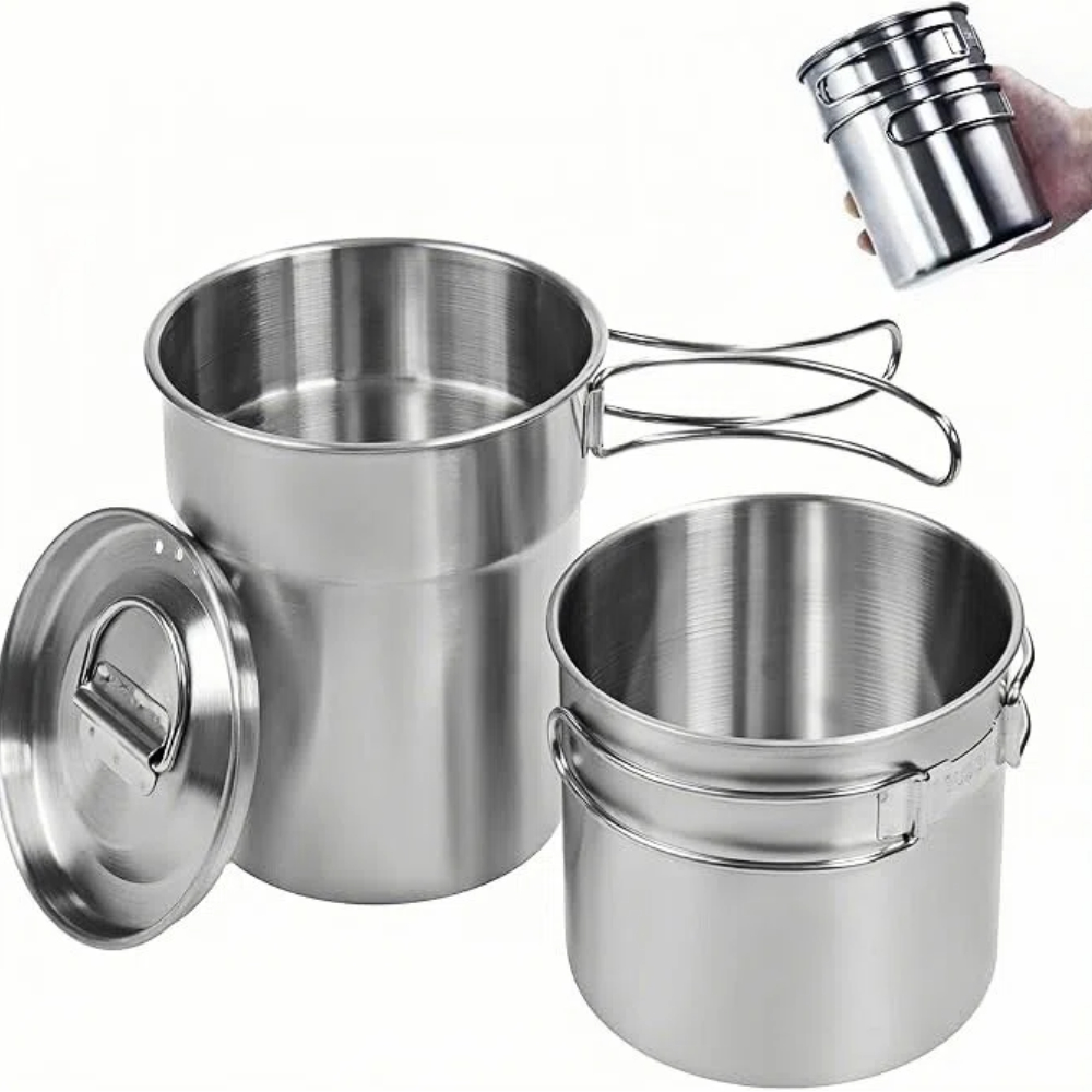 Camping Cooking Kits - Foldable Camping Cups Mugs Camping Pot