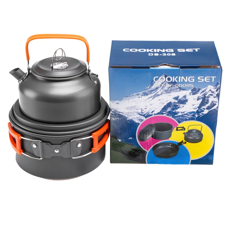 Camping Cooking Kettle - Outdoor Pot Pan Kettle Camping Cookware
