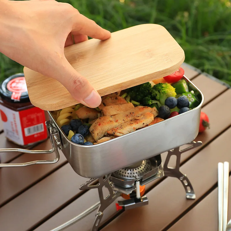 Camp Cutting Board - 304 Stainless Steel Lunch Box Portable