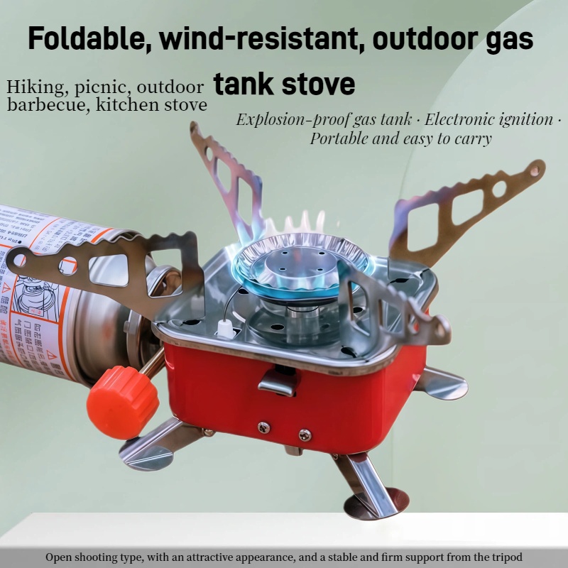 Camping Cooking Ovens - Outdoor Mini Square Stove Camping Cooking