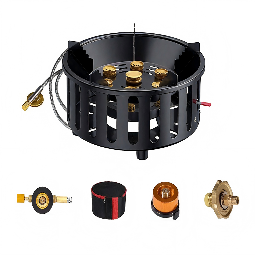 Camping Cooking Burner - High-Power 7-Core 21000W Portable Camping Stove