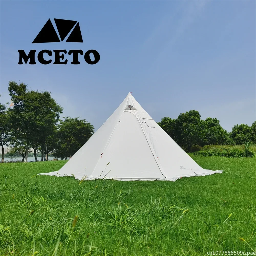 Camping Cooking Snow - hot Pyramid Tent With Snow Skirt