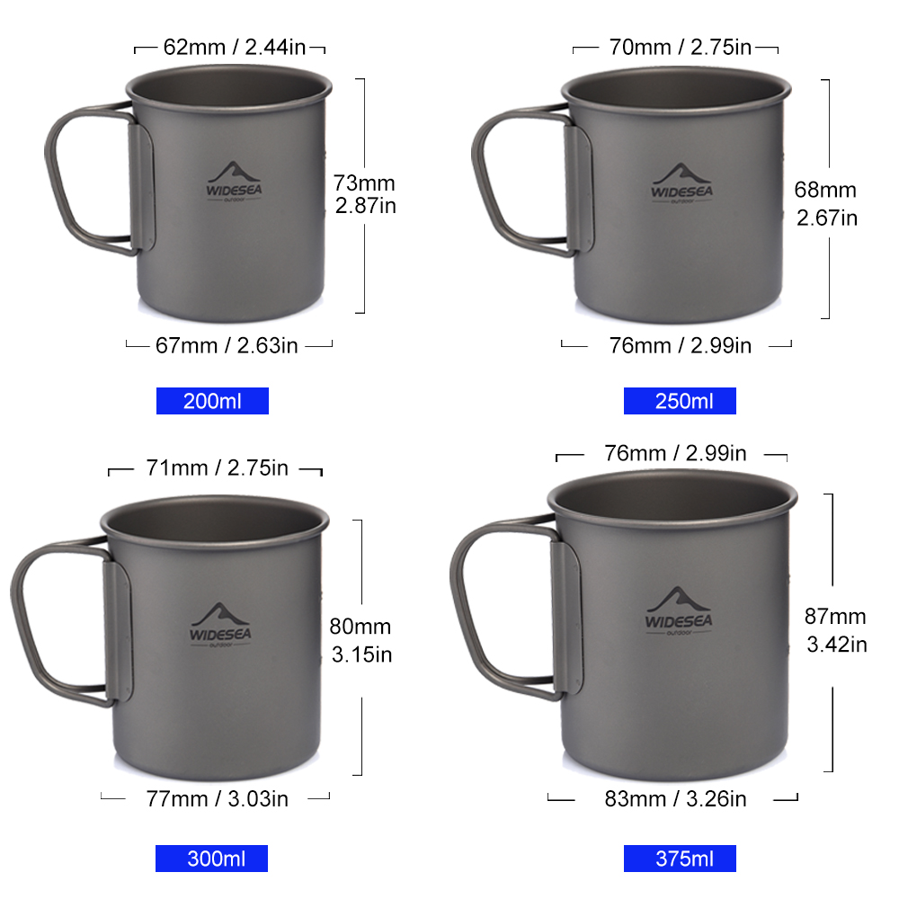 Widesea Camping Mug Titanium C - огляд і ціна Camping Cooking Set Jetboil