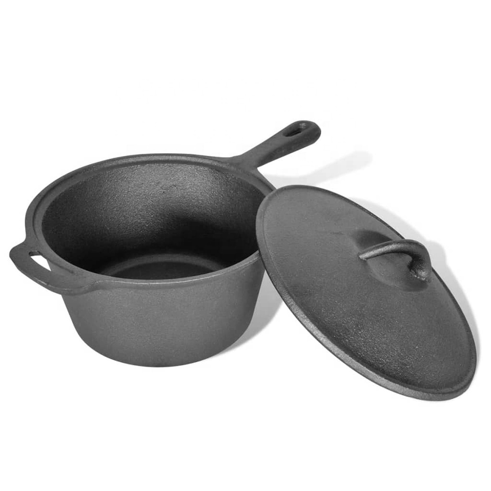 Pre-Seasoned BBQ Heavy Duty Ou - огляд і ціна Camping Cooking Dutch Oven