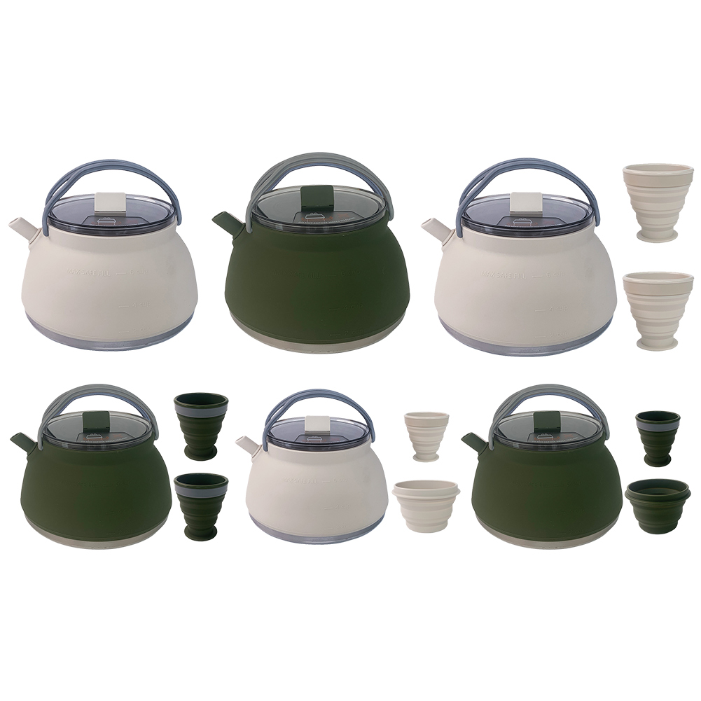 Outdoor Folding Silicone Kettl - огляд і ціна Camping Cooking Kettle