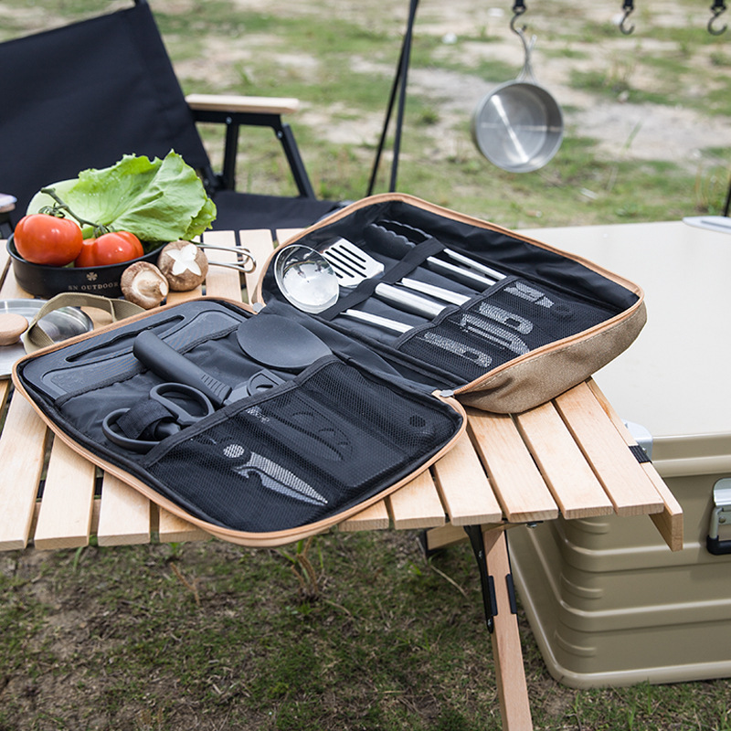 8pcs Camping Kitchen Cookware  - огляд і ціна Camping Cooking Kits