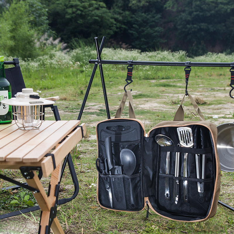 8pcs Camping Kitchen Cookware  - огляд і ціна Camping Cooking Kits