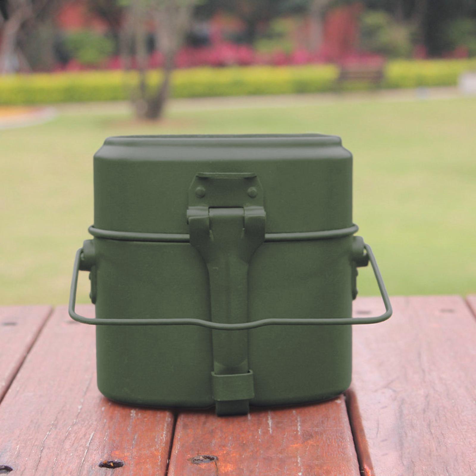 3Pcs/Set Lunch Box Aluminum Po - огляд і ціна Camping Cooking Mess Kit