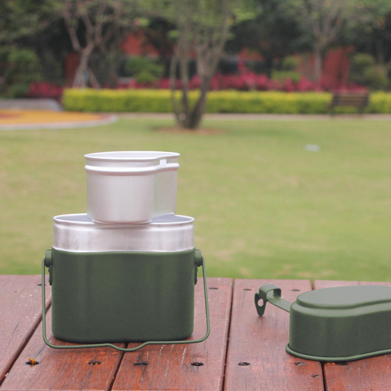 3Pcs/Set Lunch Box Aluminum Po - огляд і ціна Camping Cooking Mess Kit