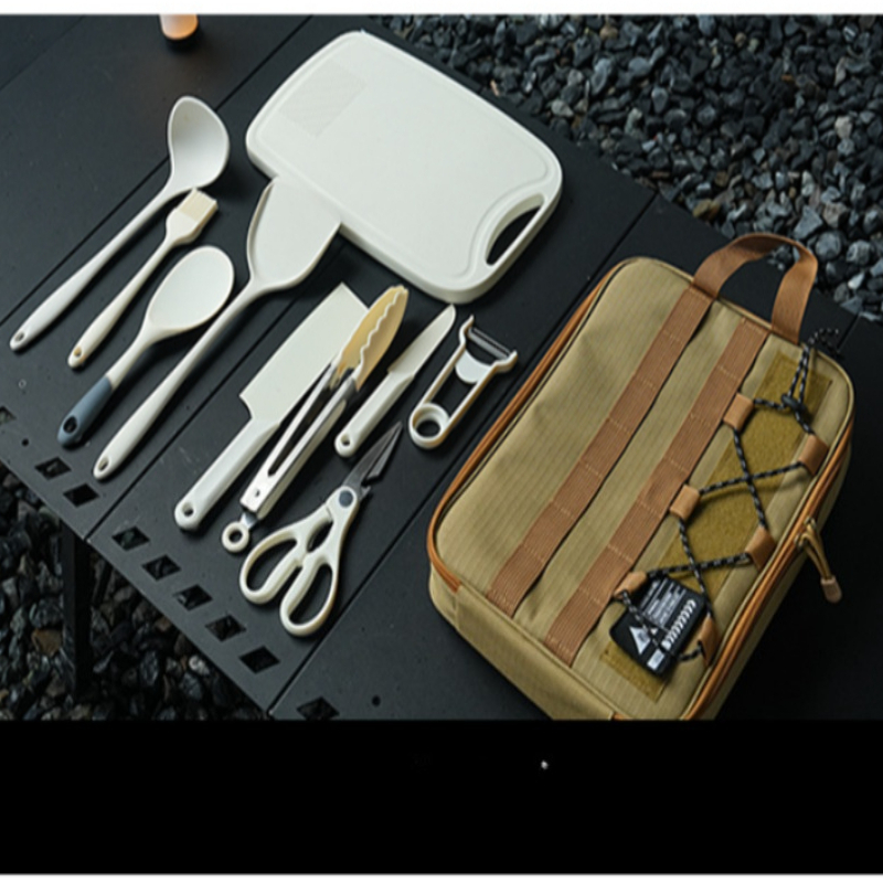 Portable 9Pcs Camping Kitchenw - огляд і ціна Camping Cooking Set Jetboil