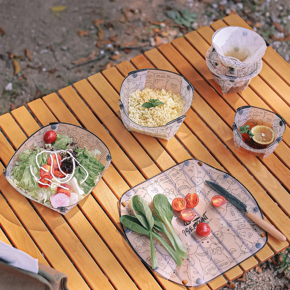 PP Foldable Dinnerware Portabl - огляд і ціна Camping Cooking Dishes