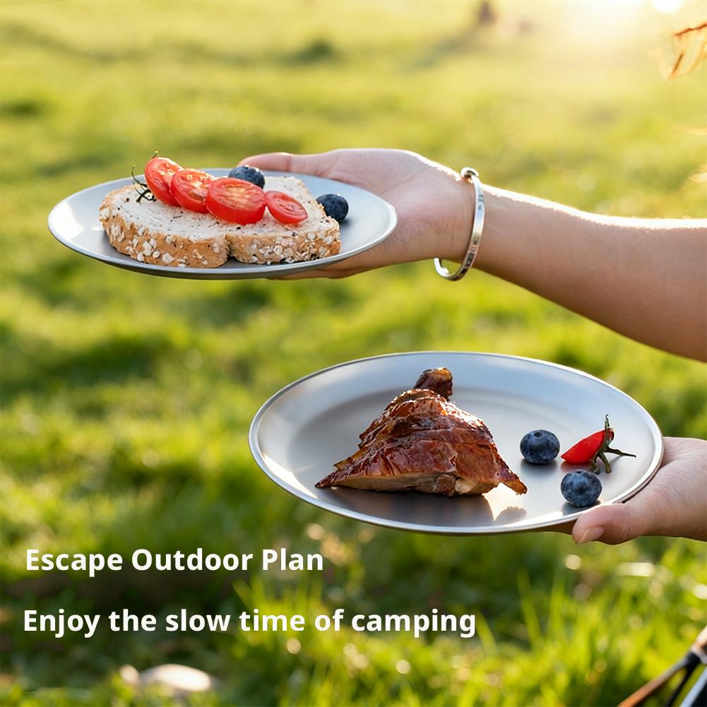 1/2Pcs Titanium Outdoor Campin - огляд і ціна Camping Cooking Dishes