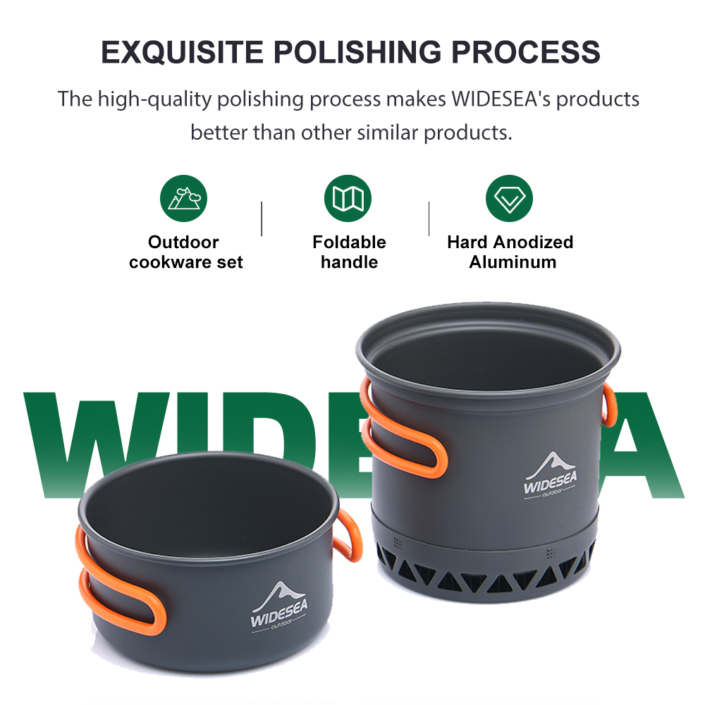 Outdoor Camping Pot 1.3L 2.3L  - огляд і ціна Camping Cooking Set Jetboil