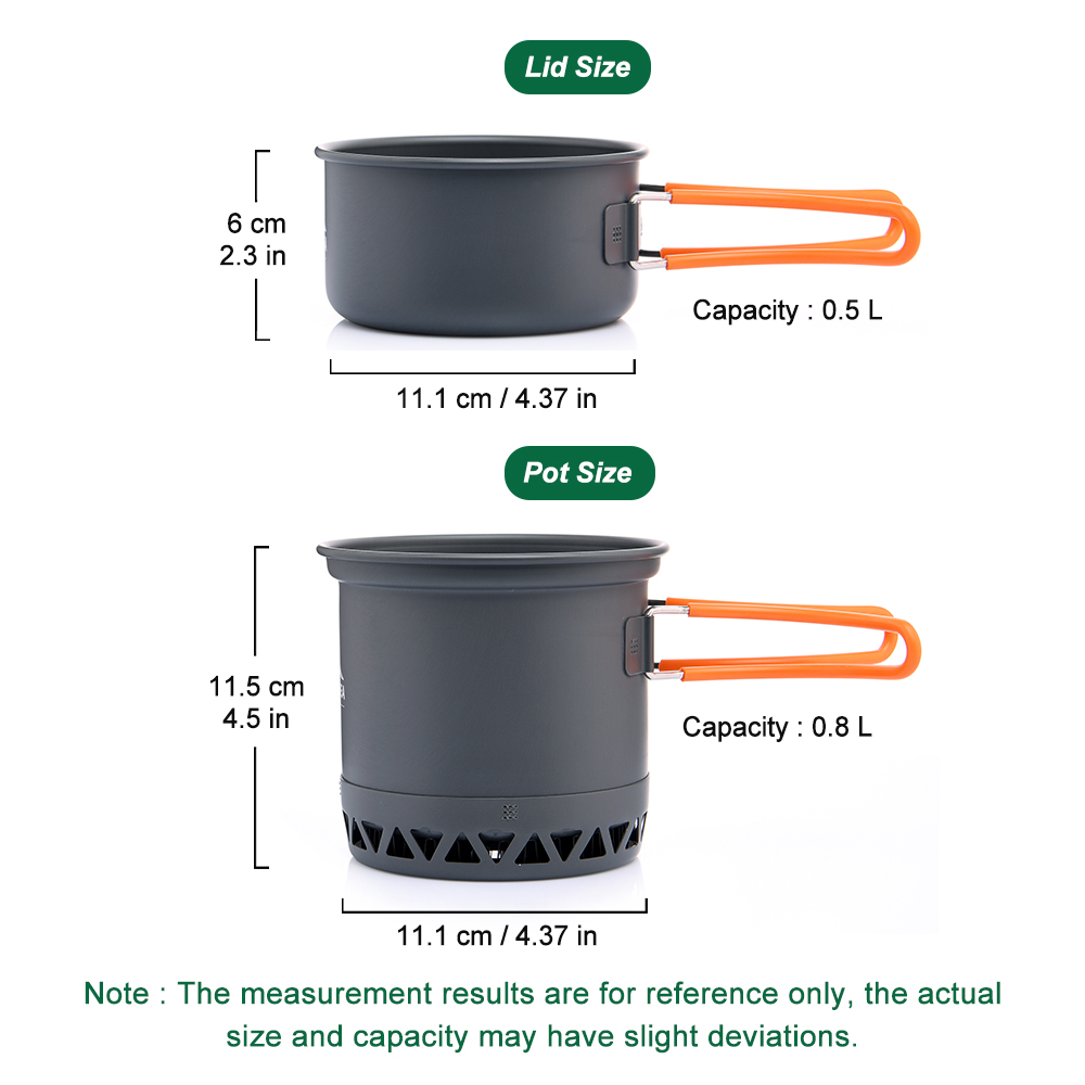 Outdoor Camping Pot 1.3L 2.3L  - огляд і ціна Camping Cooking Set Jetboil