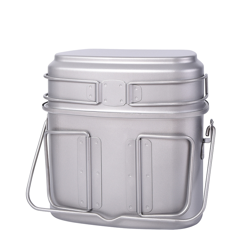 1.5L Outdoor Military Canteen  - огляд і ціна Camping Cooking Mess Kit