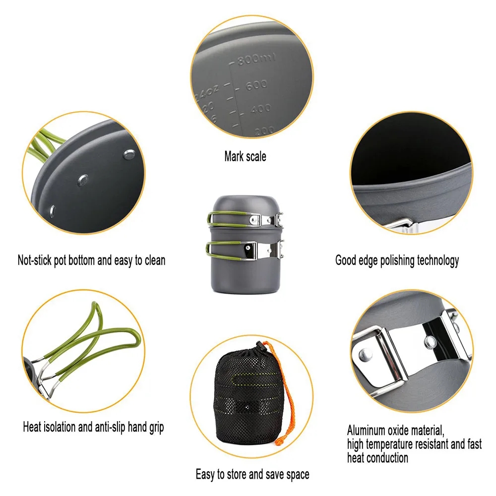 Camping Cookware Mess Kit Ultr - огляд і ціна Camping Cooking Mess Kit