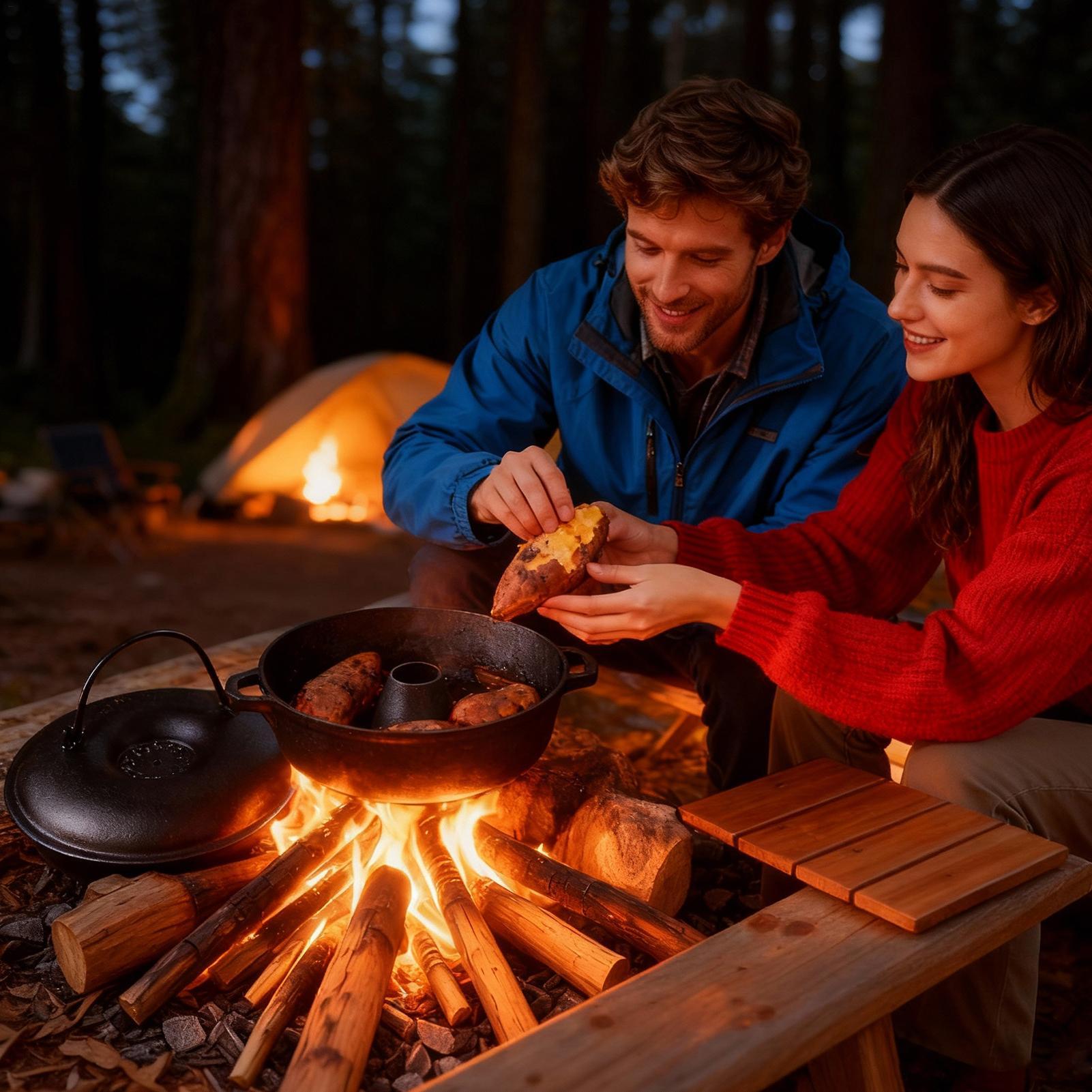 Cast Iron Cauldron For Cooking - огляд і ціна Camping Cooking Dutch Oven