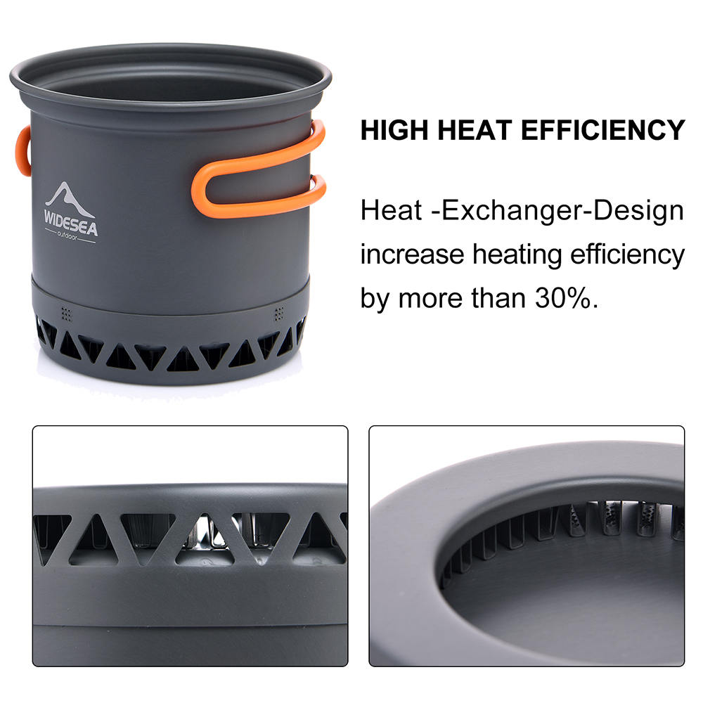 Widesea Camping 1.3L 2.3L Cook - огляд і ціна Camping Cooking Set Jetboil