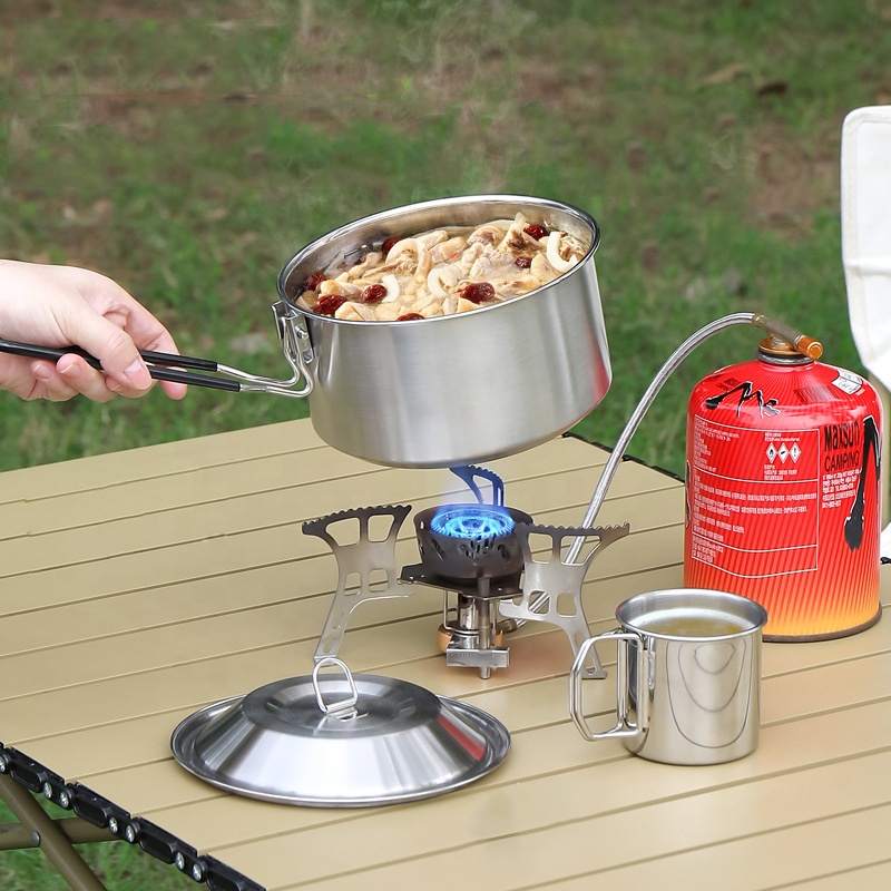 Hot Sale 304 Stainless Steel O - огляд і ціна Camping Cooking Mess Kit