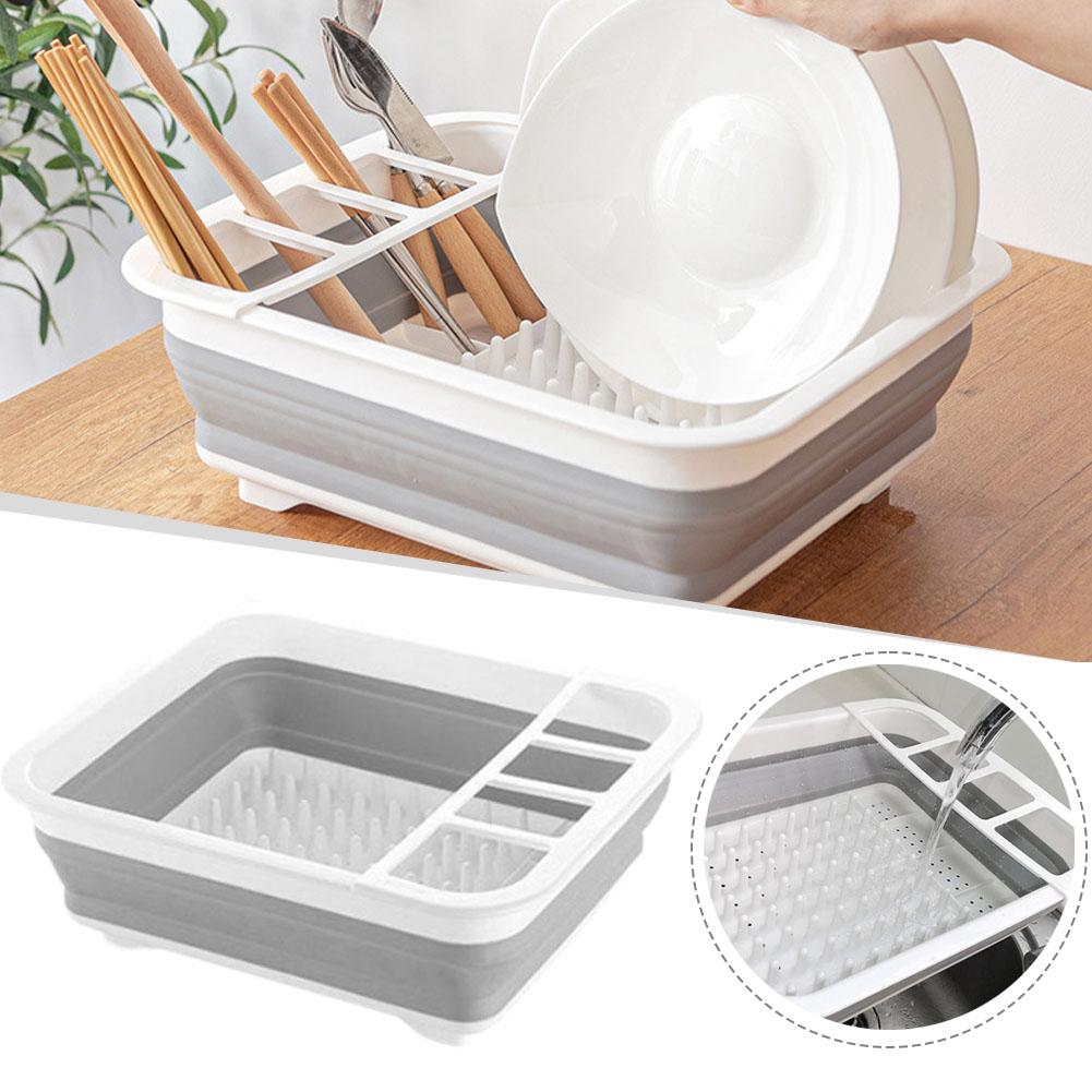 Foldable Dish Drainer Bowl Rac - огляд і ціна Camping Cooking Dishes