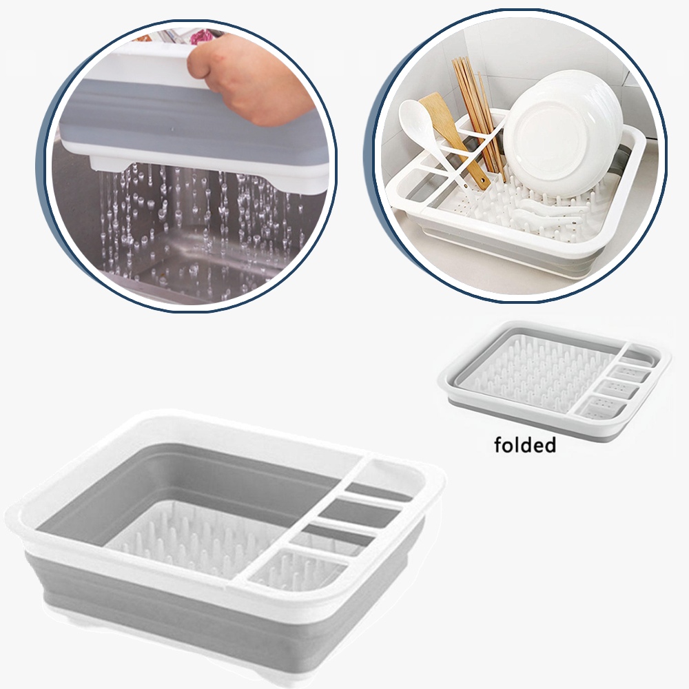 Foldable Dish Drainer Bowl Rac - огляд і ціна Camping Cooking Dishes