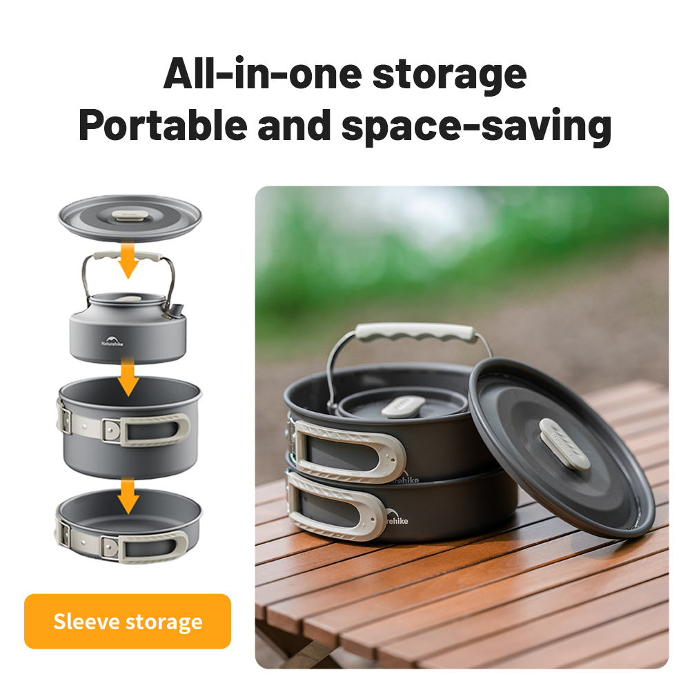 Naturehike Camping Cookware Ki - огляд і ціна Camping Cooking Set Jetboil