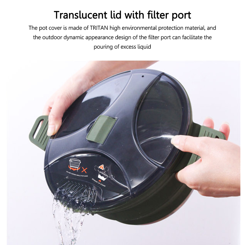 2.5L Silicone Folding Kettle C - огляд і ціна Camping Cooking Kits