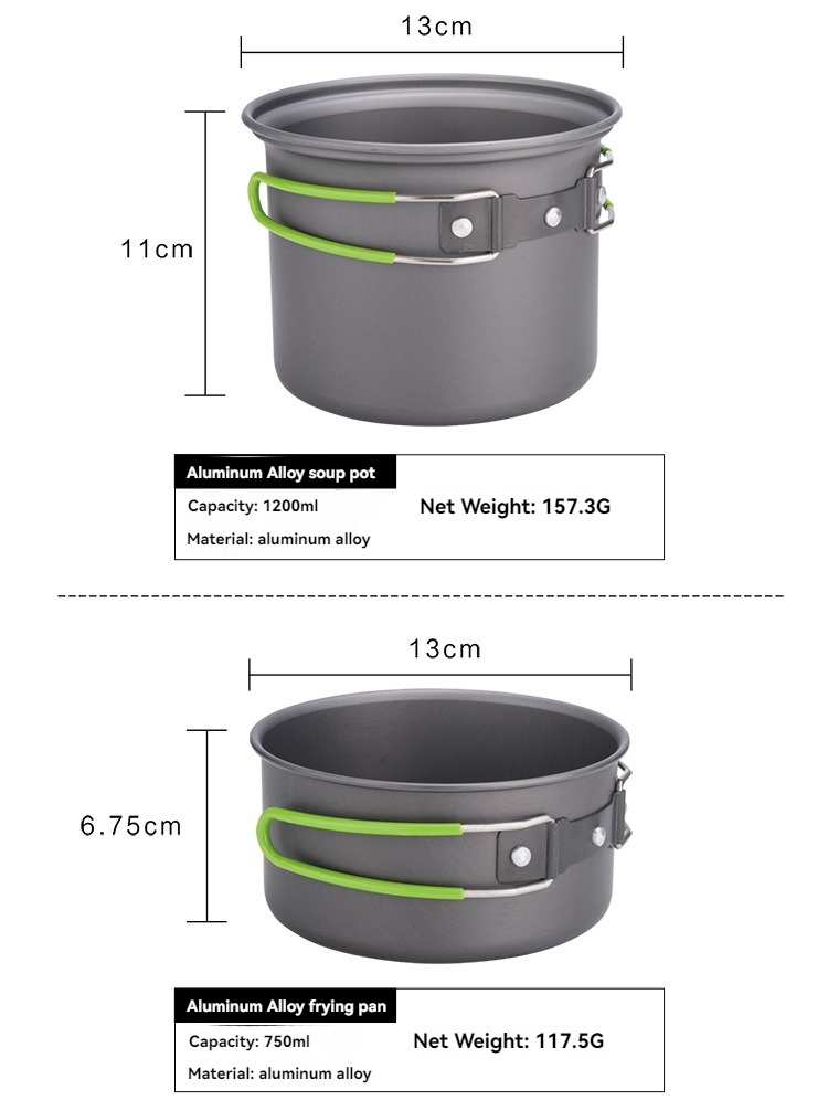 BRS-T15A Camping Cookware Mess - огляд і ціна Camping Cooking Mess Kit