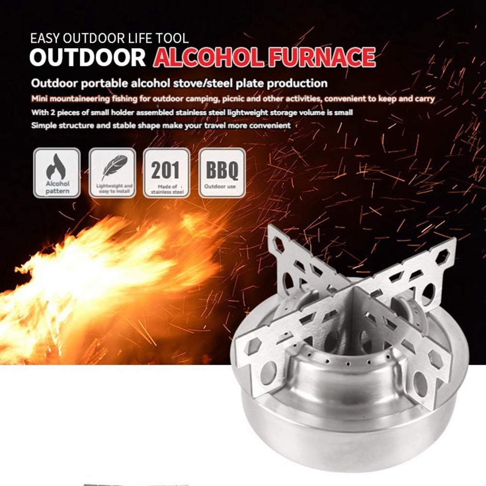 Portable Mini Alcohol Stove Cr - огляд і ціна Camping Cooking Burner