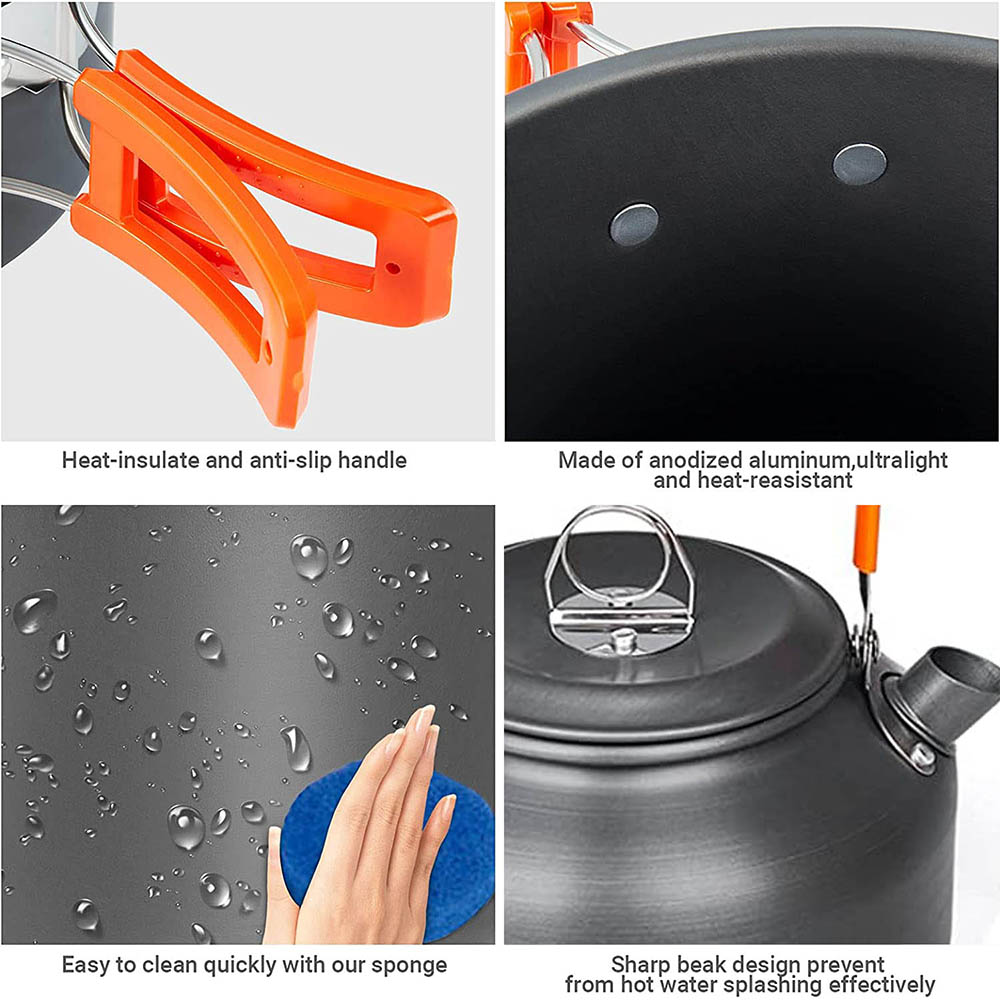 1pcs/1set Camping Cookware Kit - огляд і ціна Camping Cooking Kits