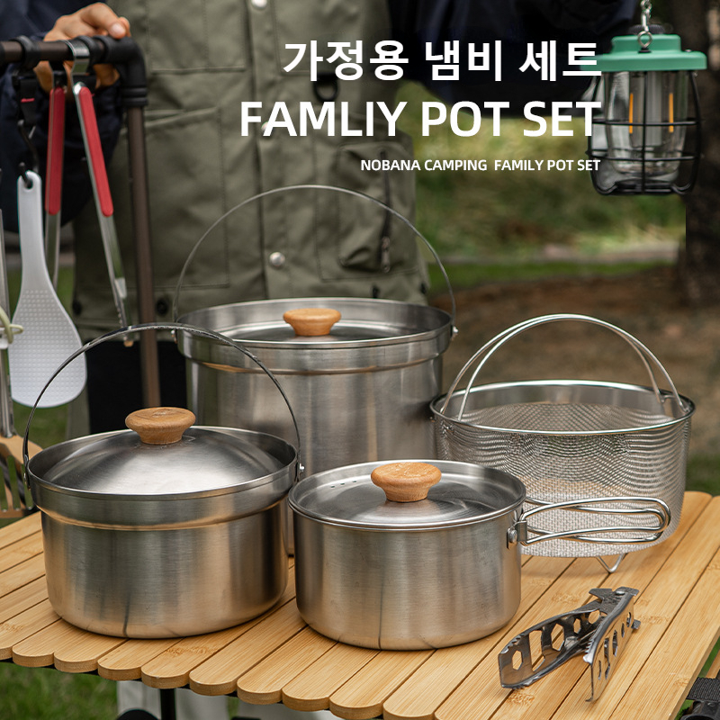 NOBANA Newest Outdoor Stainles - огляд і ціна Camping Cooking Kettle