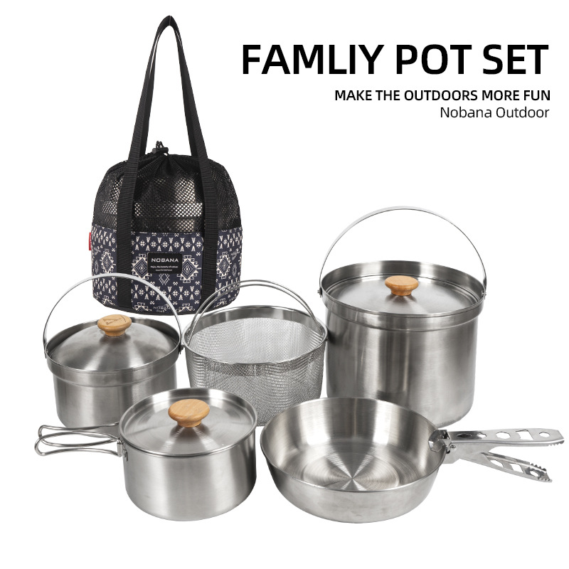 NOBANA Newest Outdoor Stainles - огляд і ціна Camping Cooking Kettle