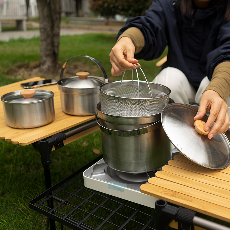 NOBANA Newest Outdoor Stainles - огляд і ціна Camping Cooking Kettle