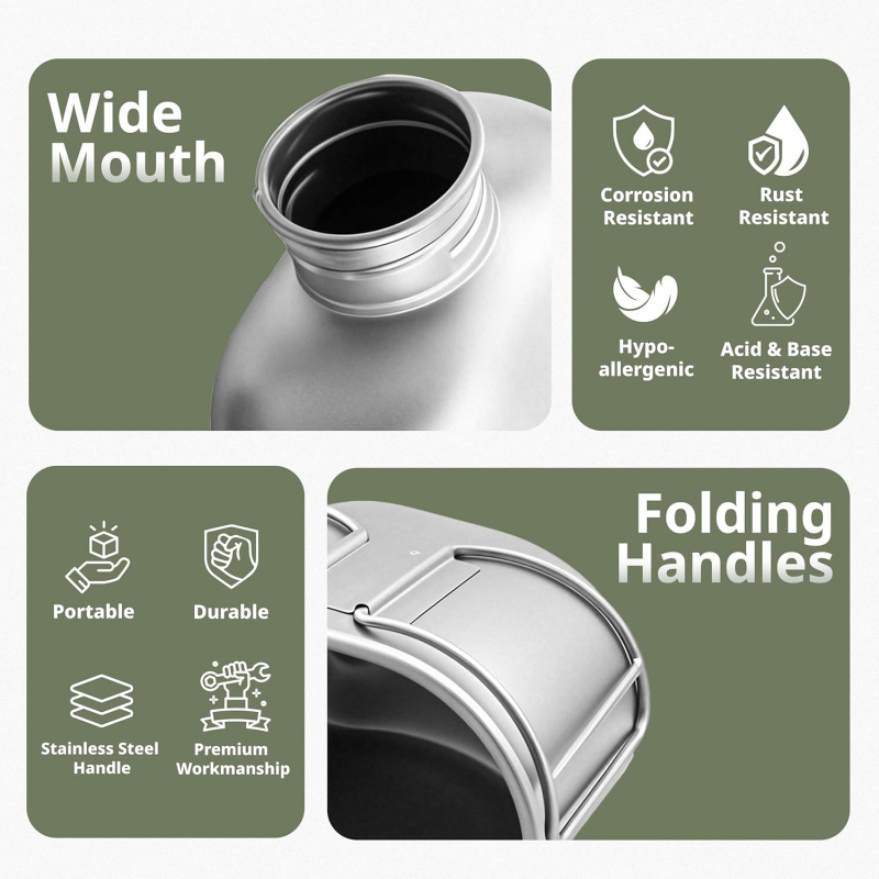 Keith Titanium Bottle Outdoor  - огляд і ціна Camping Cooking Kits