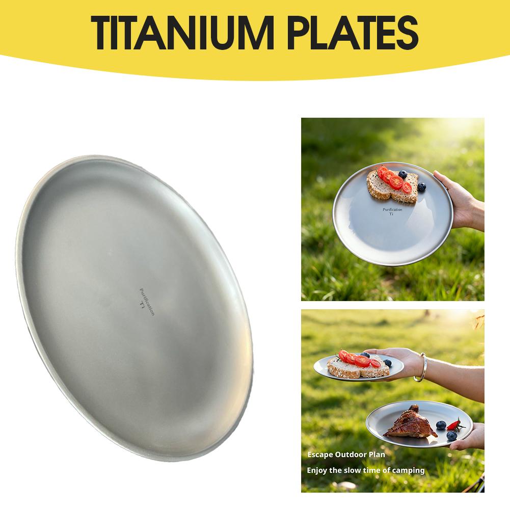 Pure Titanium Camping Plate Ul - огляд і ціна Camping Cooking Dishes