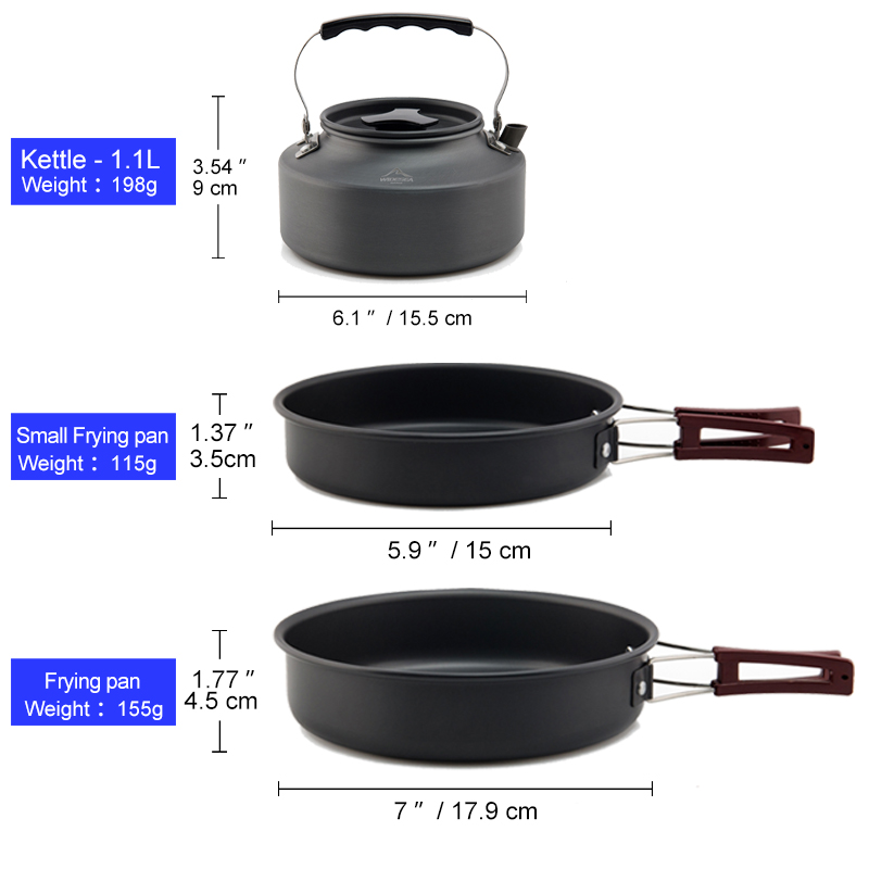 Widesea Camping Cookware Set O - огляд і ціна Camping Cooking Set Jetboil