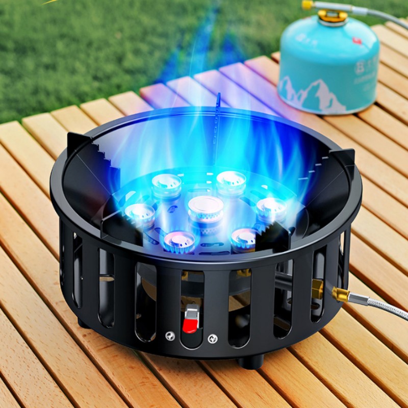 High-Power 7-Core 21000W Porta - огляд і ціна Camping Cooking Burner