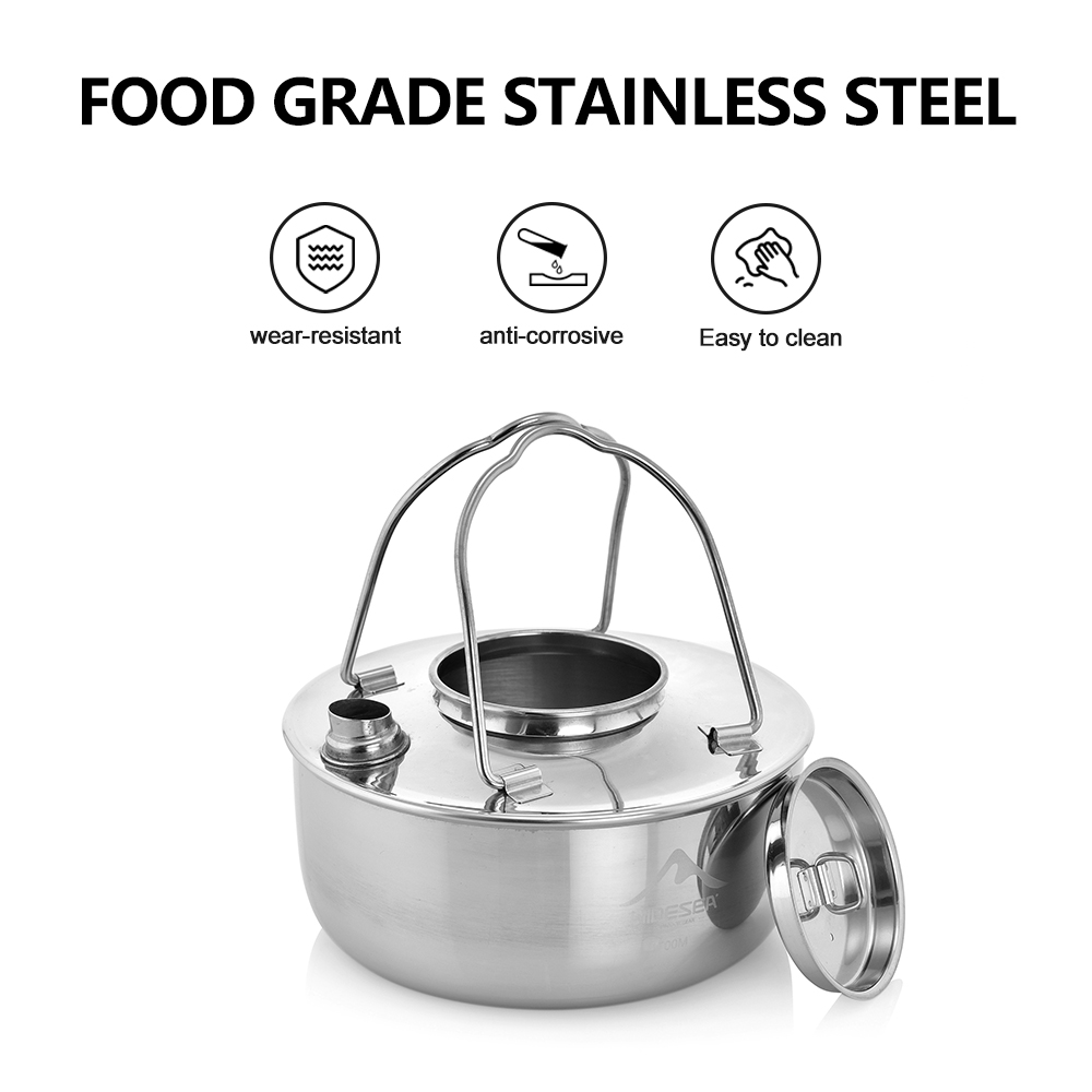 Widesea Camping Outdoor 1.7L S - огляд і ціна Camping Cooking Kettle
