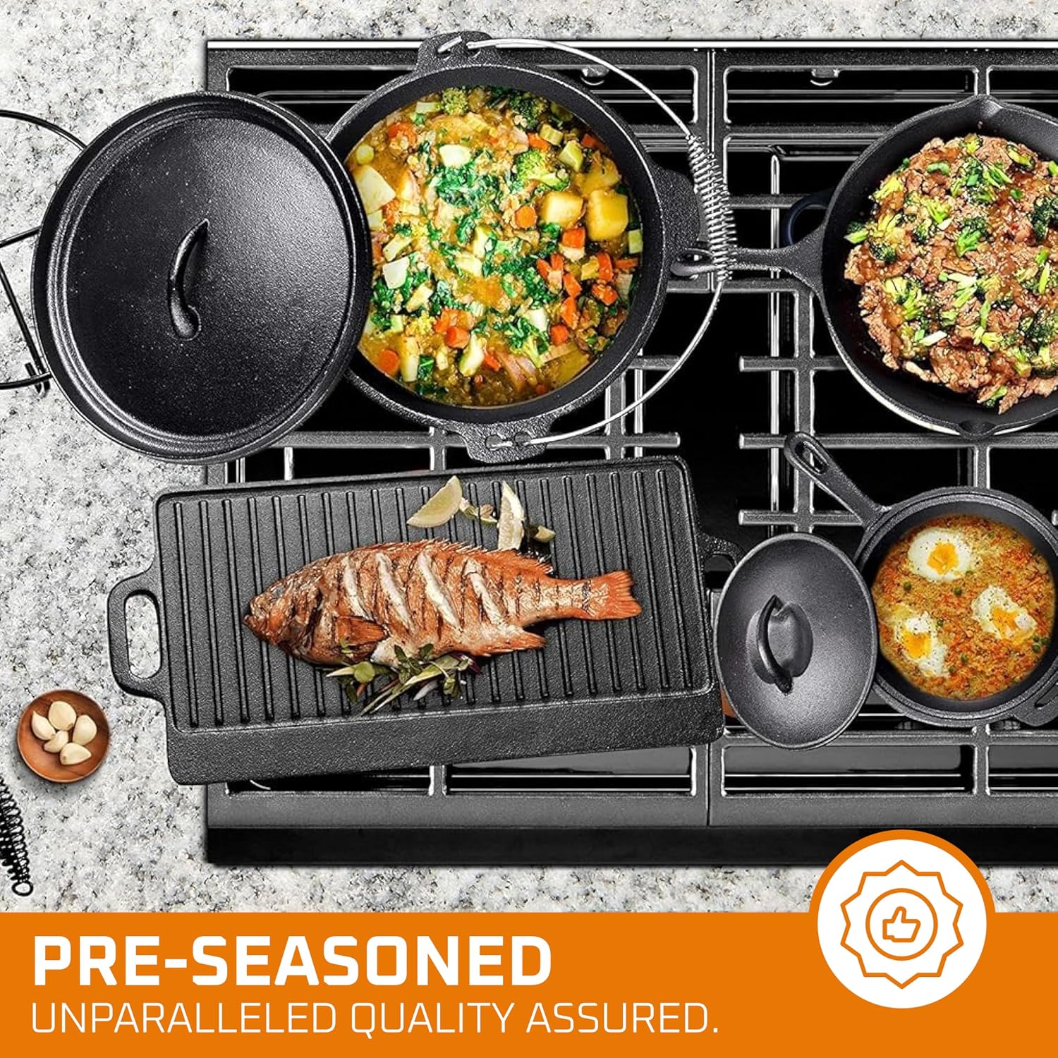 Camping Cooking Set Of 7. Pre  - огляд і ціна Camping Cooking Dutch Oven