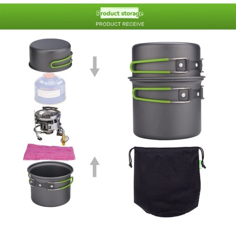 BRS-T15A Camping2026 Cookware  - огляд і ціна Camping Cooking Mess Kit