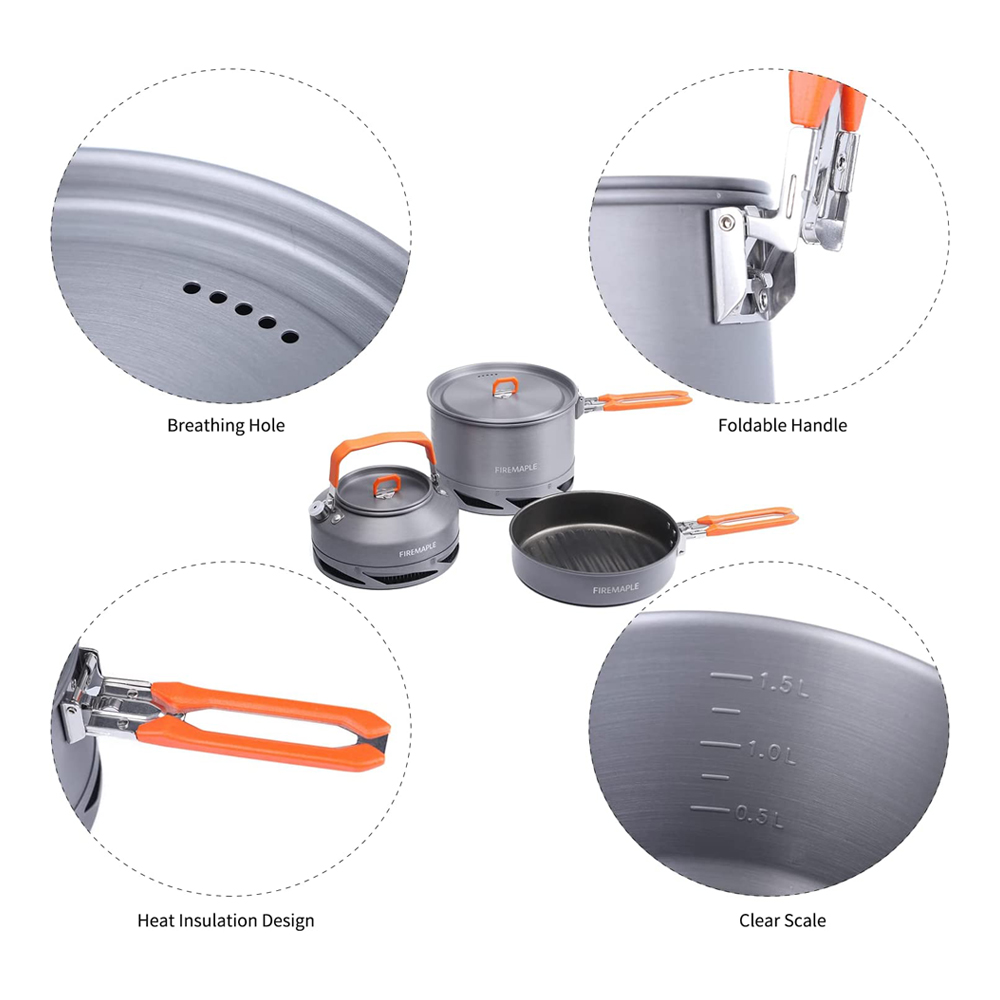 Fire Maple Camping Cookware Ut - огляд і ціна Camping Cooking Kits