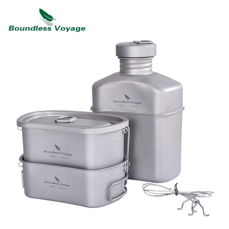 Boundless Voyage Titanium Cant - огляд і ціна Camping Cooking Mess Kit