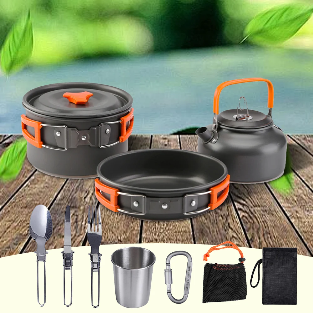 Camping Cookware Kit Kettle Po - огляд і ціна Camping Cooking Kits