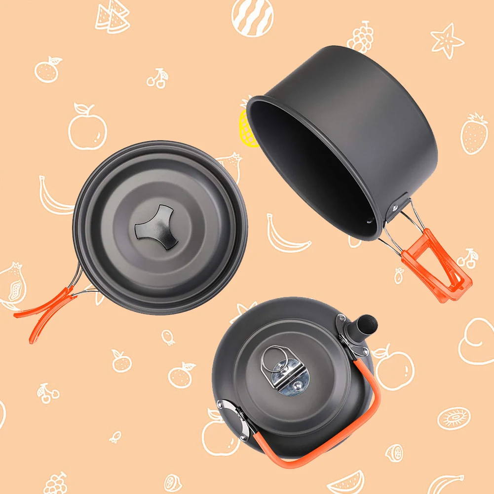 Camping Cookware Kit Kettle Po - огляд і ціна Camping Cooking Kits
