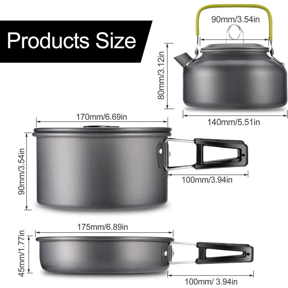 Outdoor Camping Cookware Set M - огляд і ціна Camping Cooking Dishes