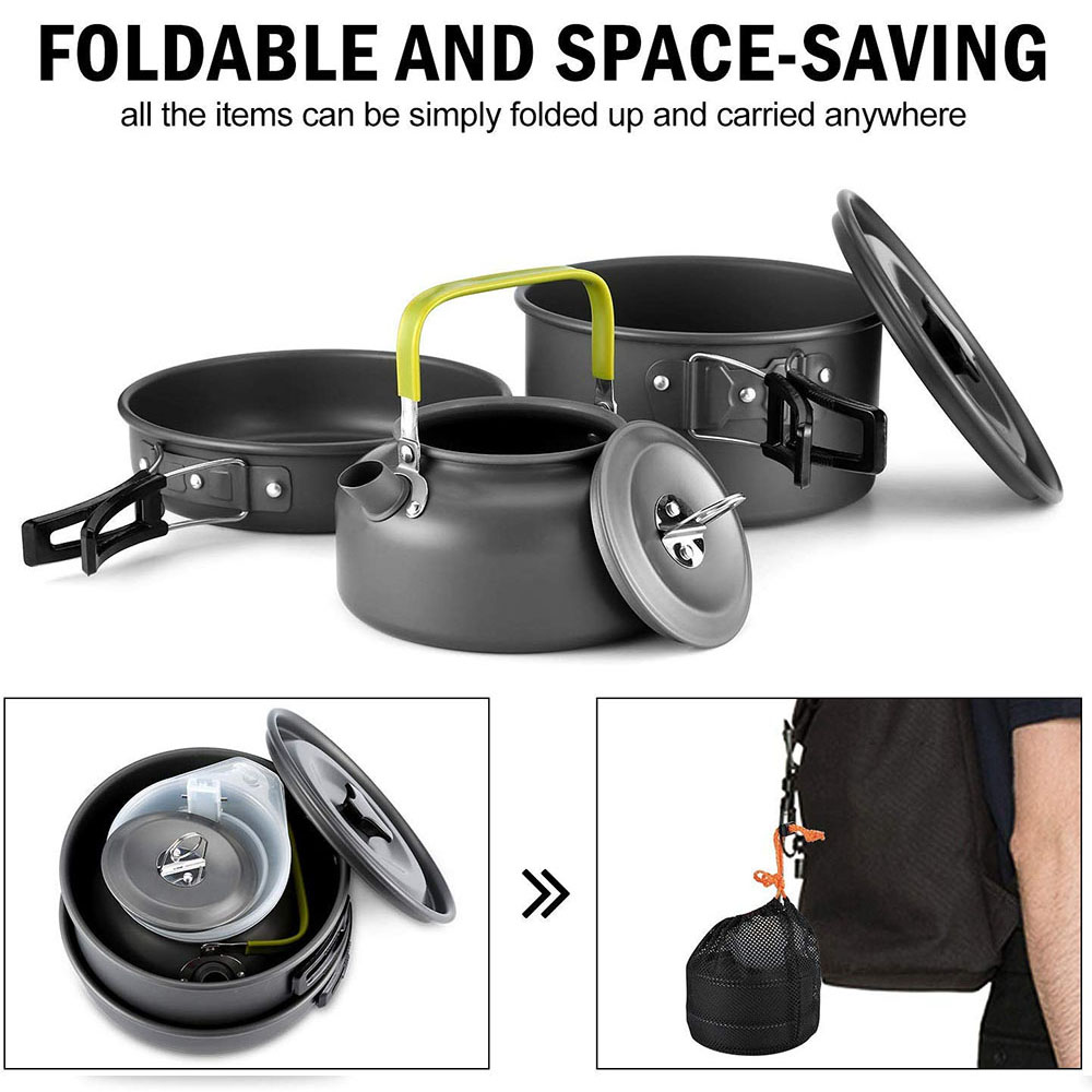 Outdoor Camping Cookware Set M - огляд і ціна Camping Cooking Dishes