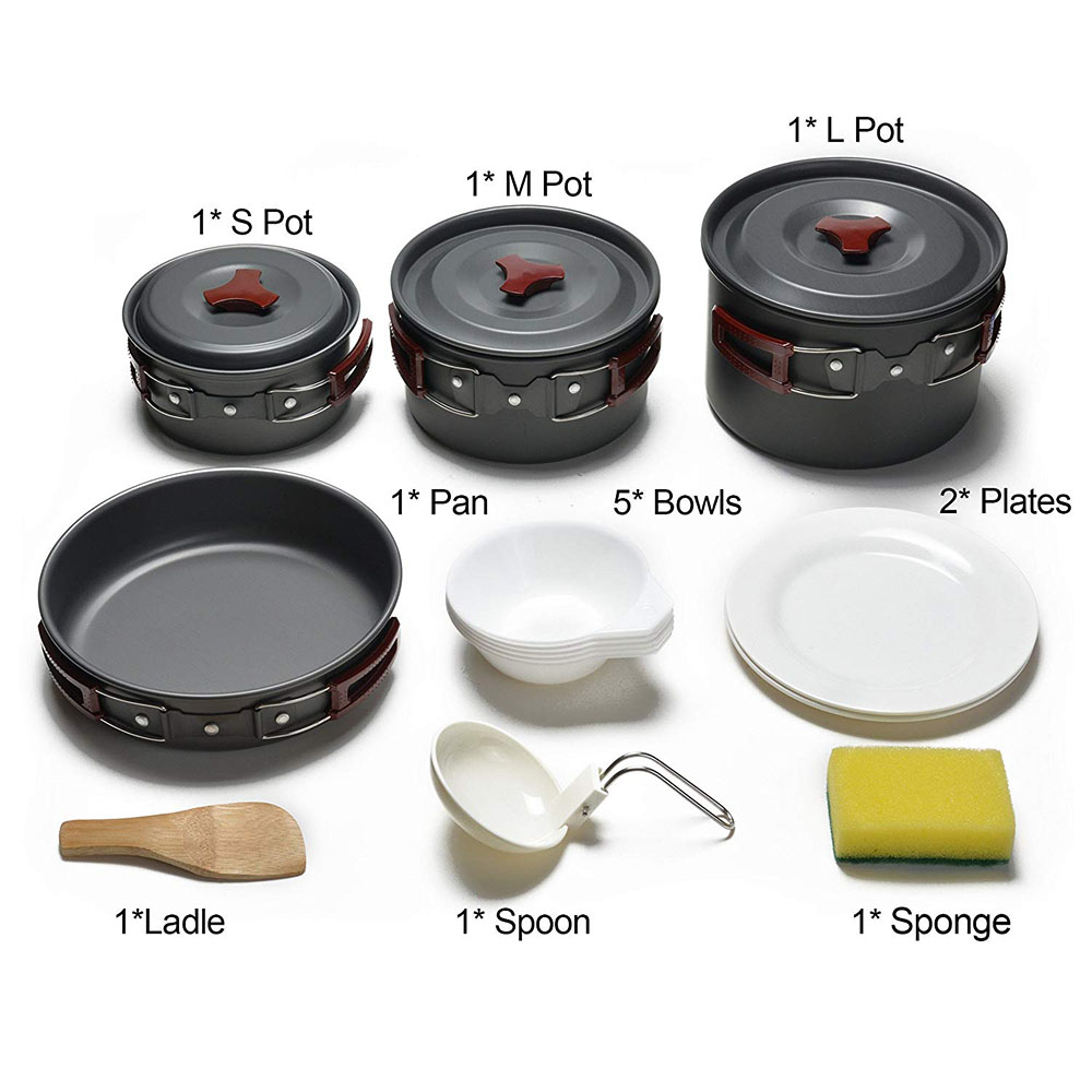 Outdoor Camping Cookware Kit N - огляд і ціна Camping Cooking Kits