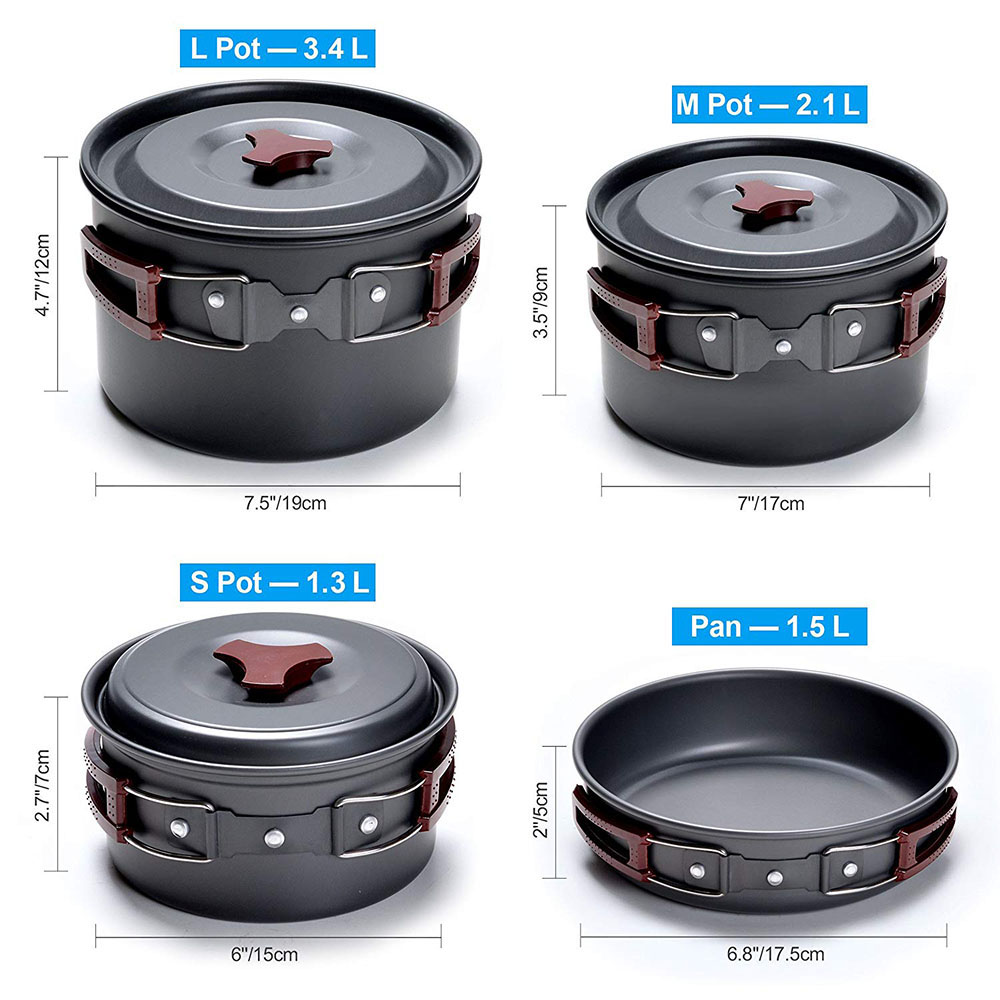 Outdoor Camping Cookware Kit N - огляд і ціна Camping Cooking Kits