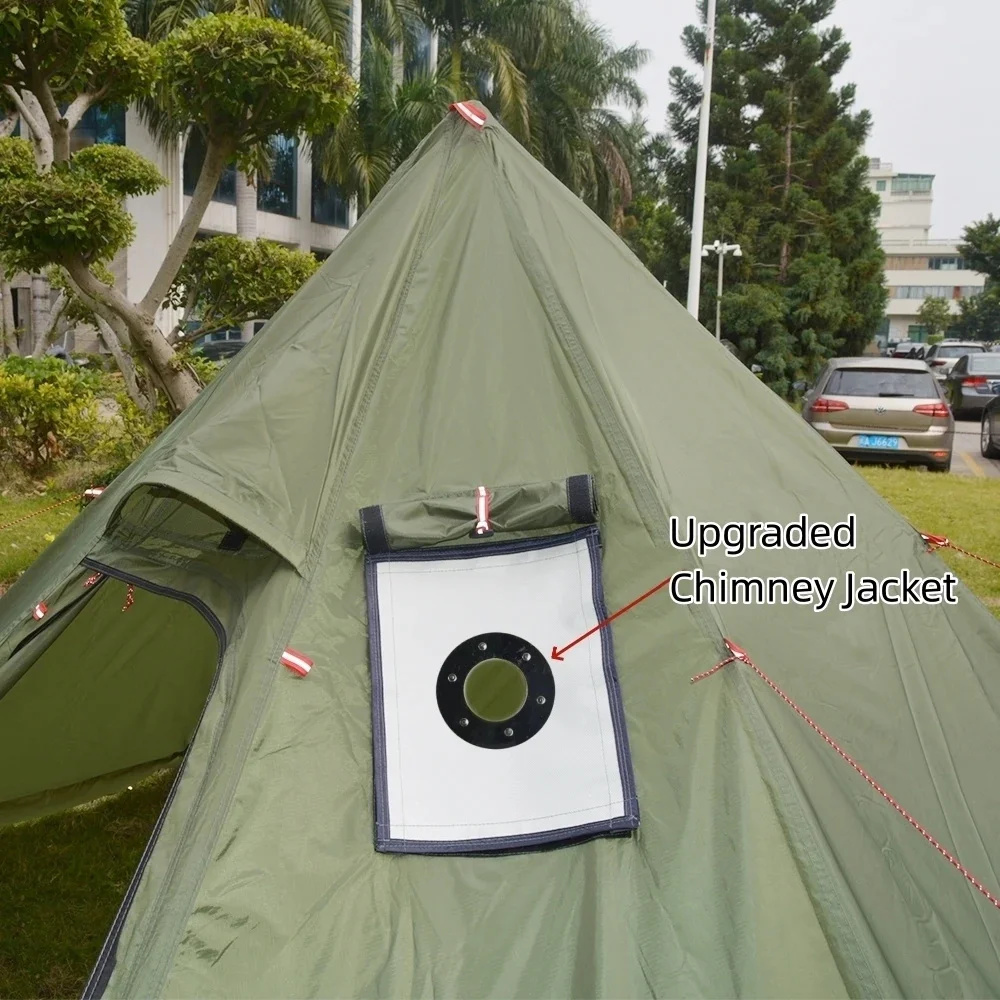 New Pyramid Tent With Snow Ski - огляд і ціна Camping Cooking Snow
