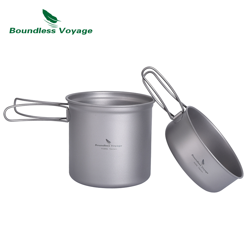 Boundless Voyage Titanium Pot  - огляд і ціна Camping Cooking Mess Kit